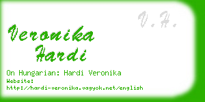 veronika hardi business card